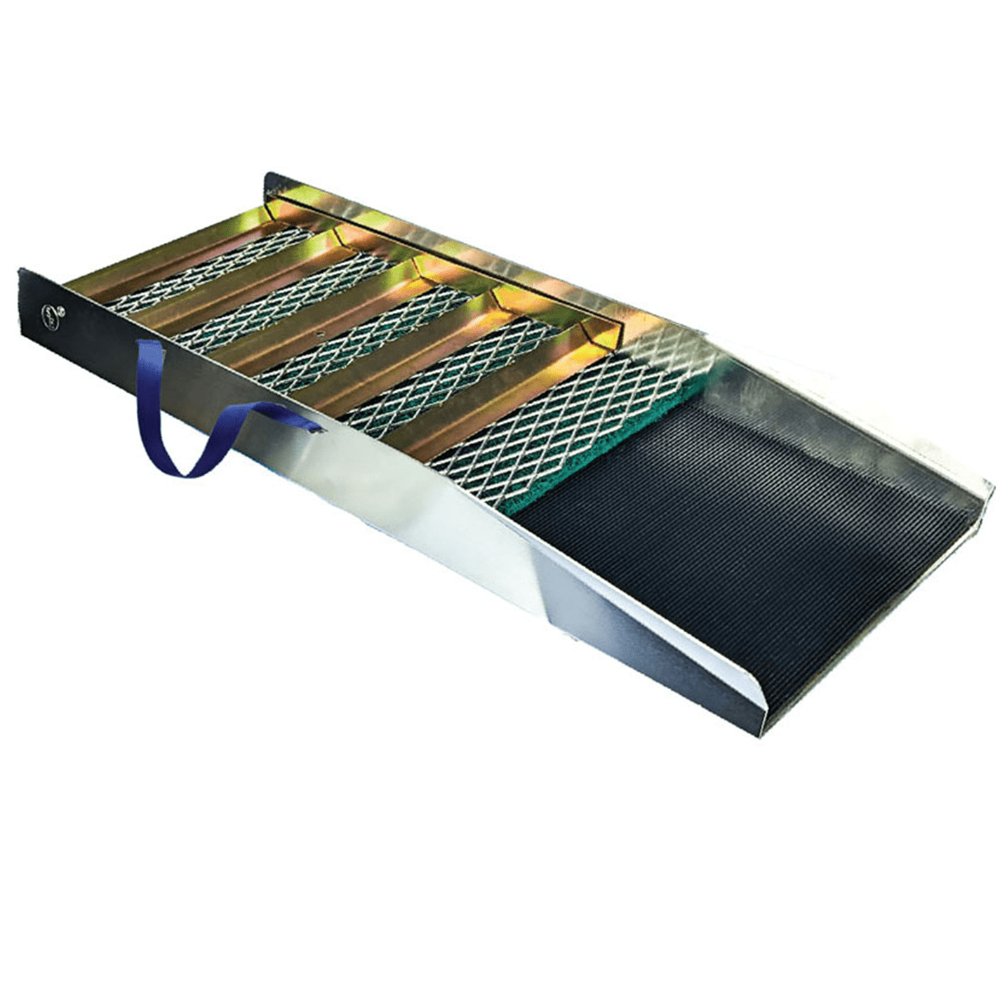 27" Sluice box with matting riffles and expanded metal