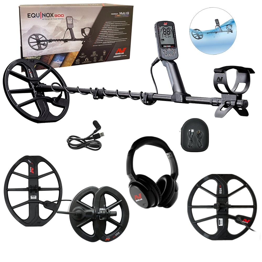 Minelab Equinox 900 with 6 inch, 11 inch and 15 inch Coils