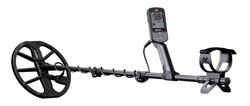 minelab equinox 900 metal detector extended side view