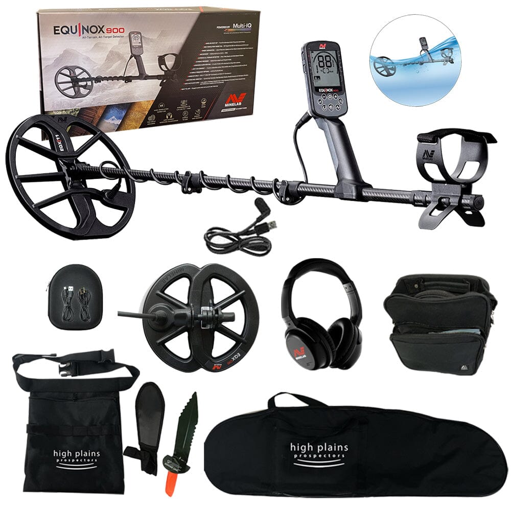 Minelab Equinox 900 - Includes Two Coils, Wireless Headphones and FREE Gear