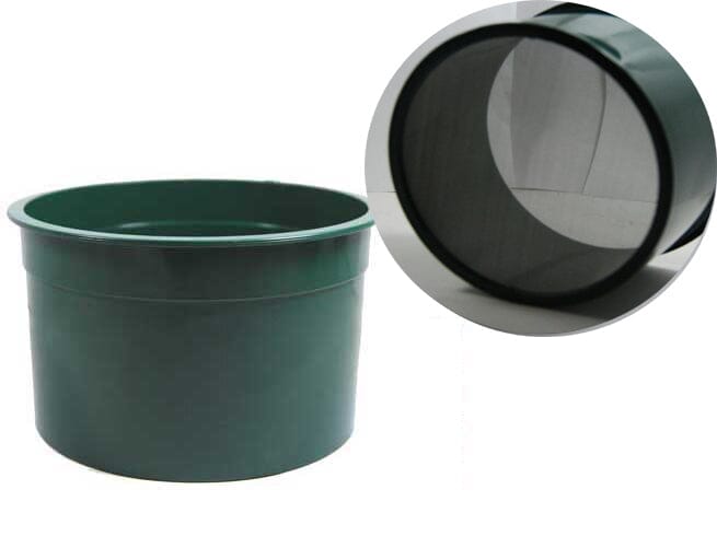 6-Inch Green Mini Stackable Sifting Pan - 7 Mesh Size Options