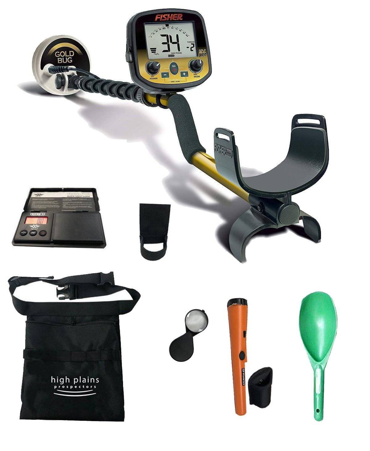 Fisher Gold Bug Pro Metal Detector Bundle with Free GP Pointer Free Gear