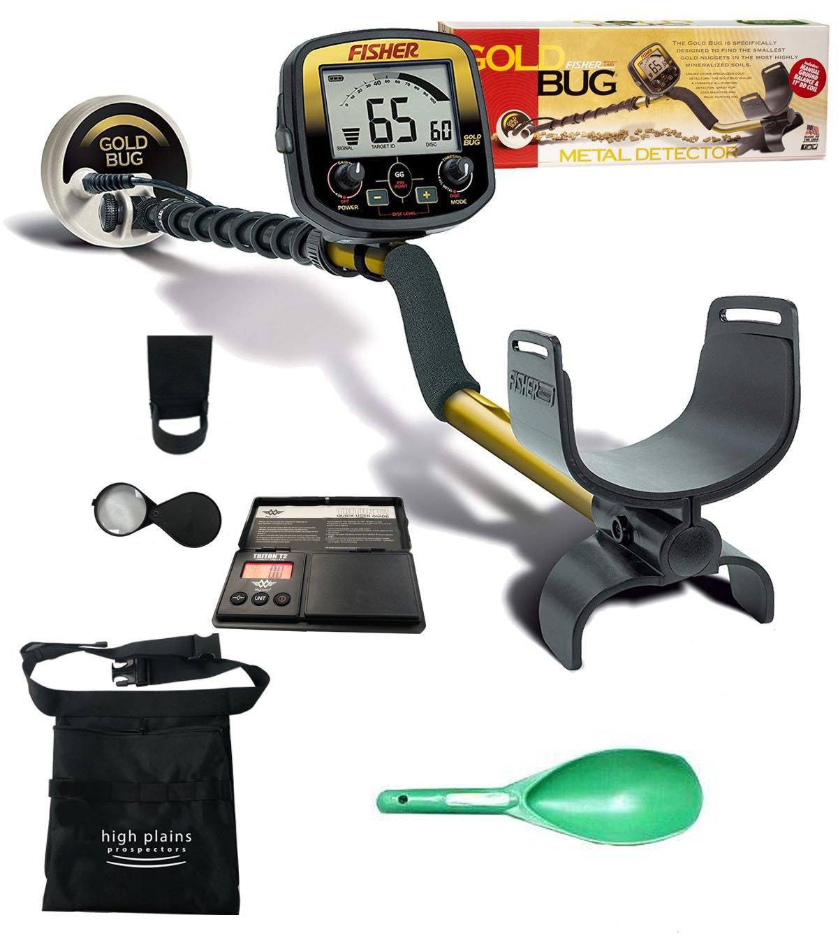 Fisher Gold Bug Metal Detector Bundle with Gear