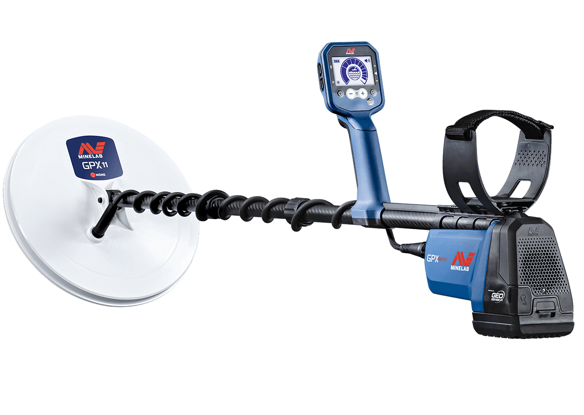 Minelab GPX 6000 Metal Detector with 11", 14", and 17" Coils PLUS 2 Ion batteries