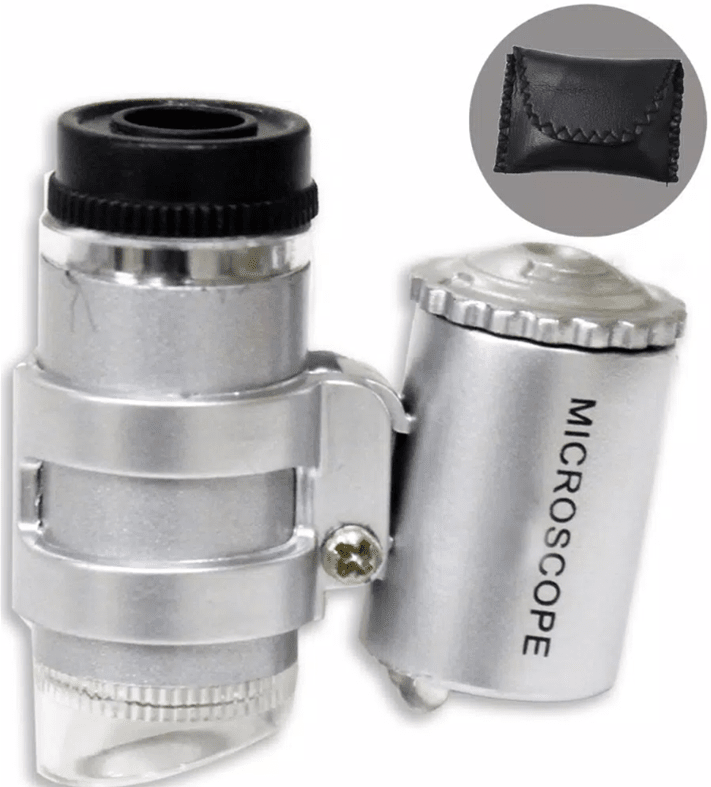 Pocket Microscope 30X with light