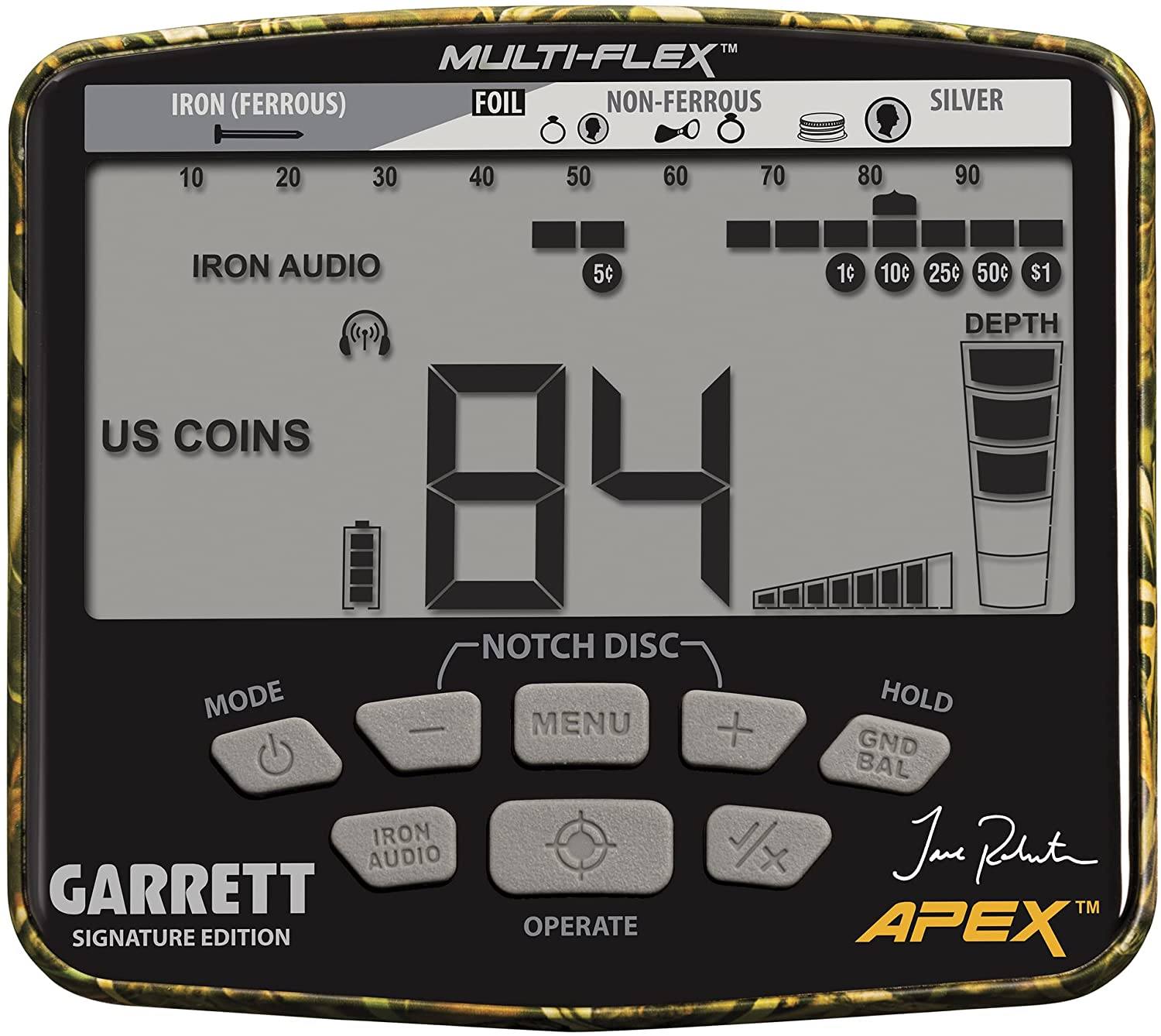 Garrett Jase Robertson Signature Edition APEX Metal Detector with Z-Lynk and Headphones, Accessories