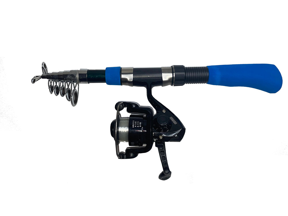 Ozark Trail Wayfarer Spinning Fishing Rod And Reel Combo, Blue, Walmart Fishing  Rod