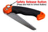 Small folding backpack pruning saw release button