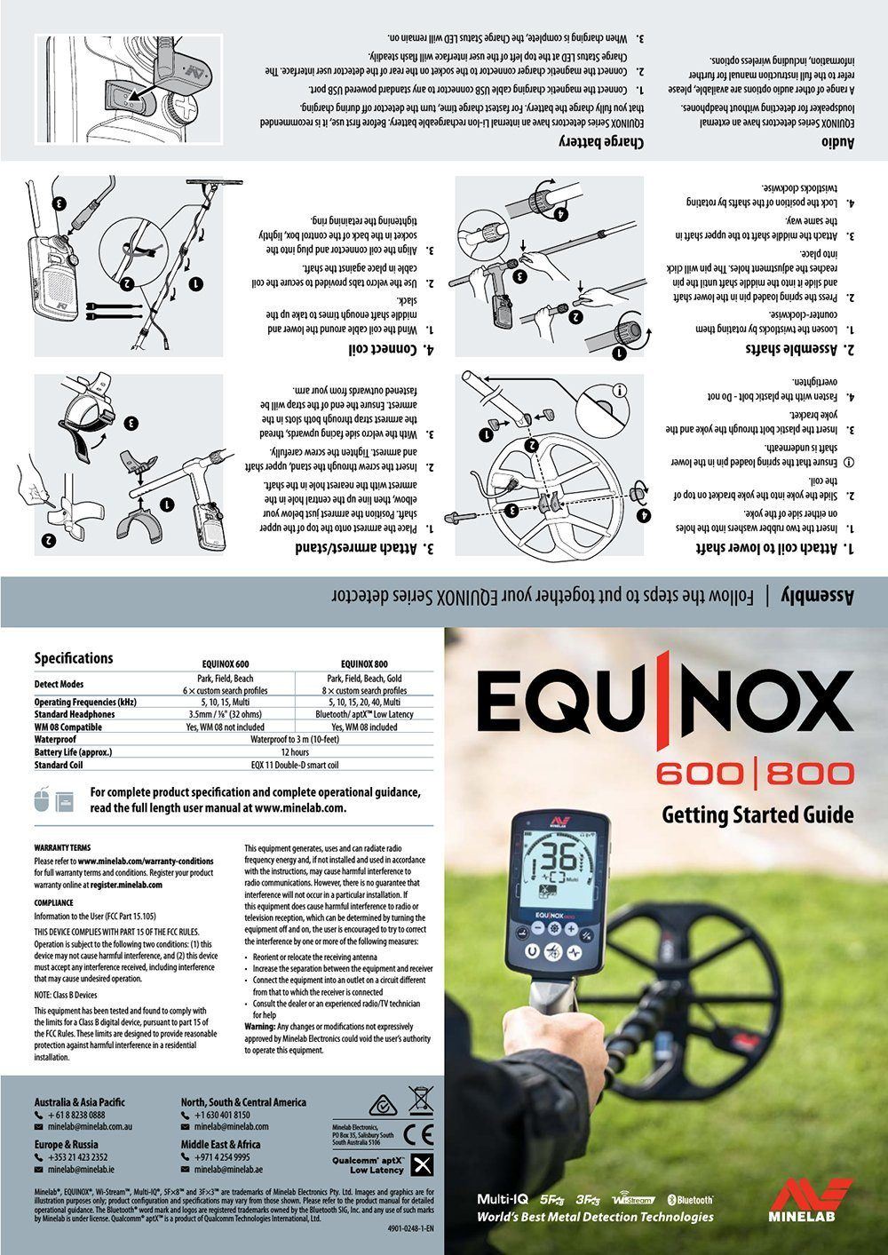 Minelab Equinox 600 & 800 getting started guide