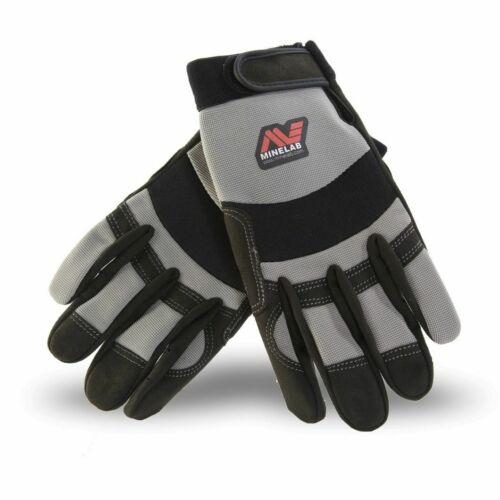 Minelab Digging Gloves Protect Your Hands Universal Fit Gray Black #99990058