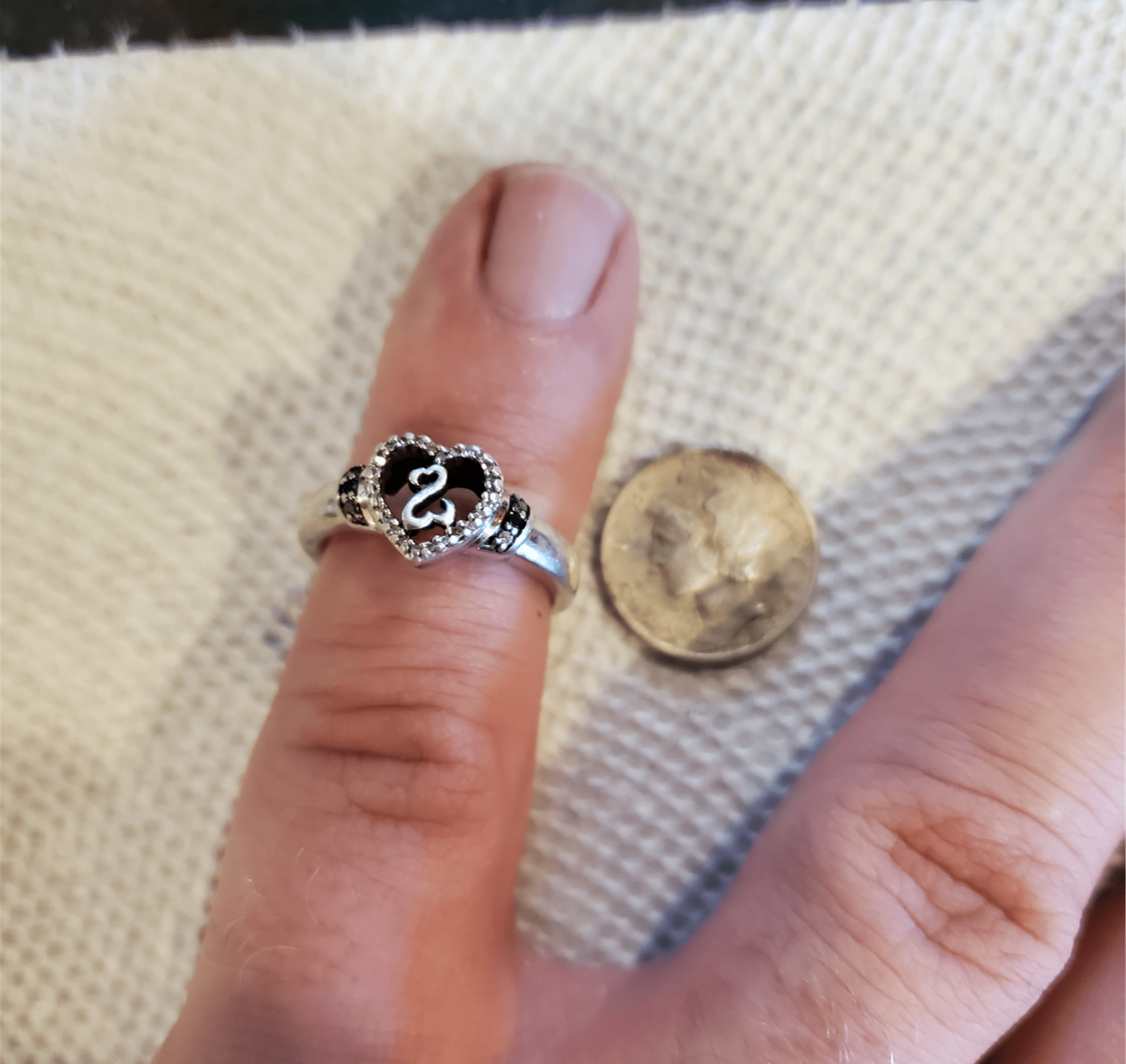 silver ring and mercury dime found on same day metal detecting in kansas city with equinox 800 metal detector
