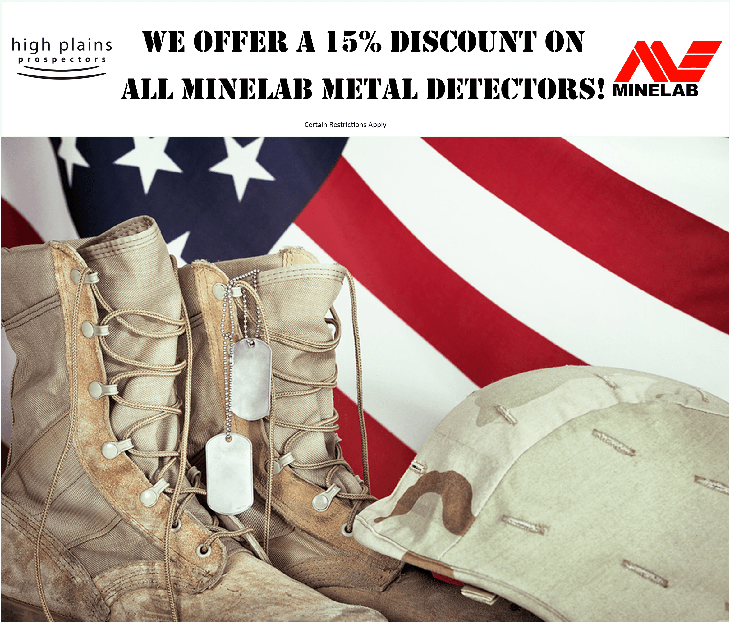 Minelab Military Discount Policy & Acceptable Proof of Military Service
