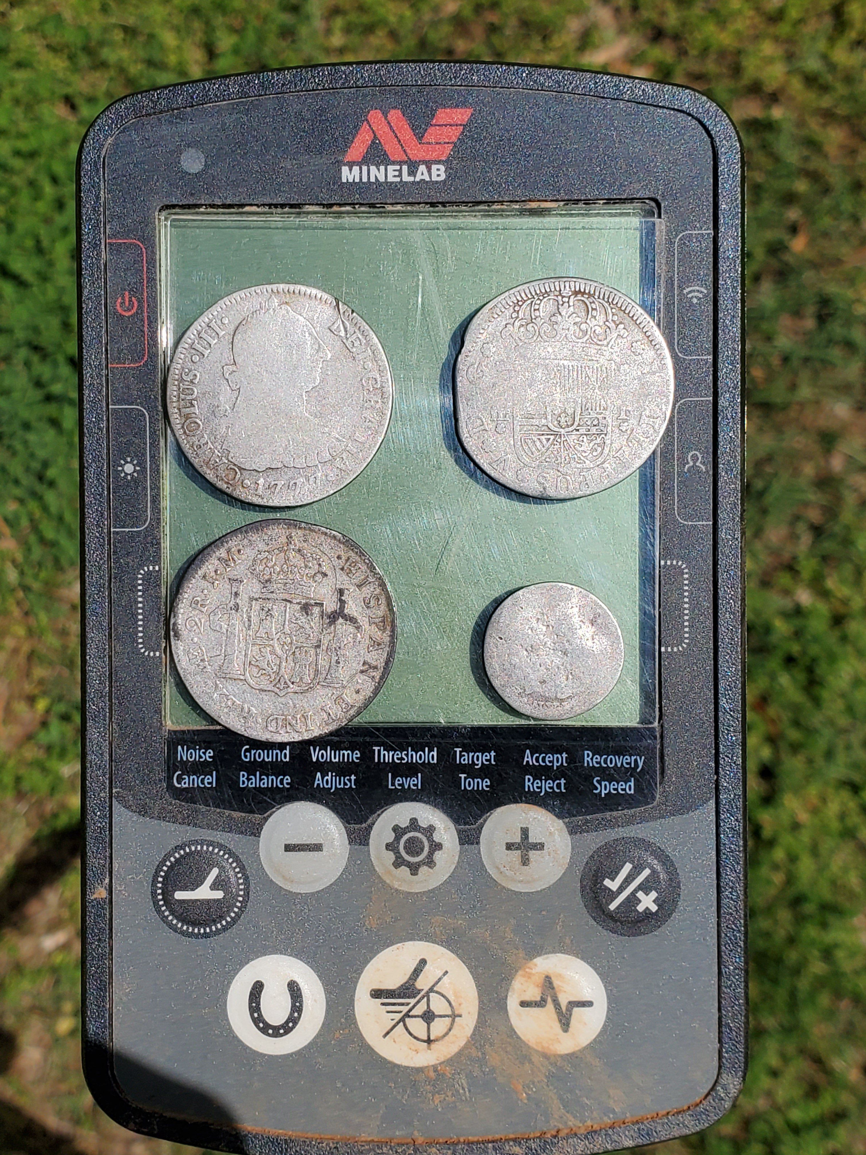 4 Spanish Coins Found Within 30 Minutes Metal Detecting in North Carolina