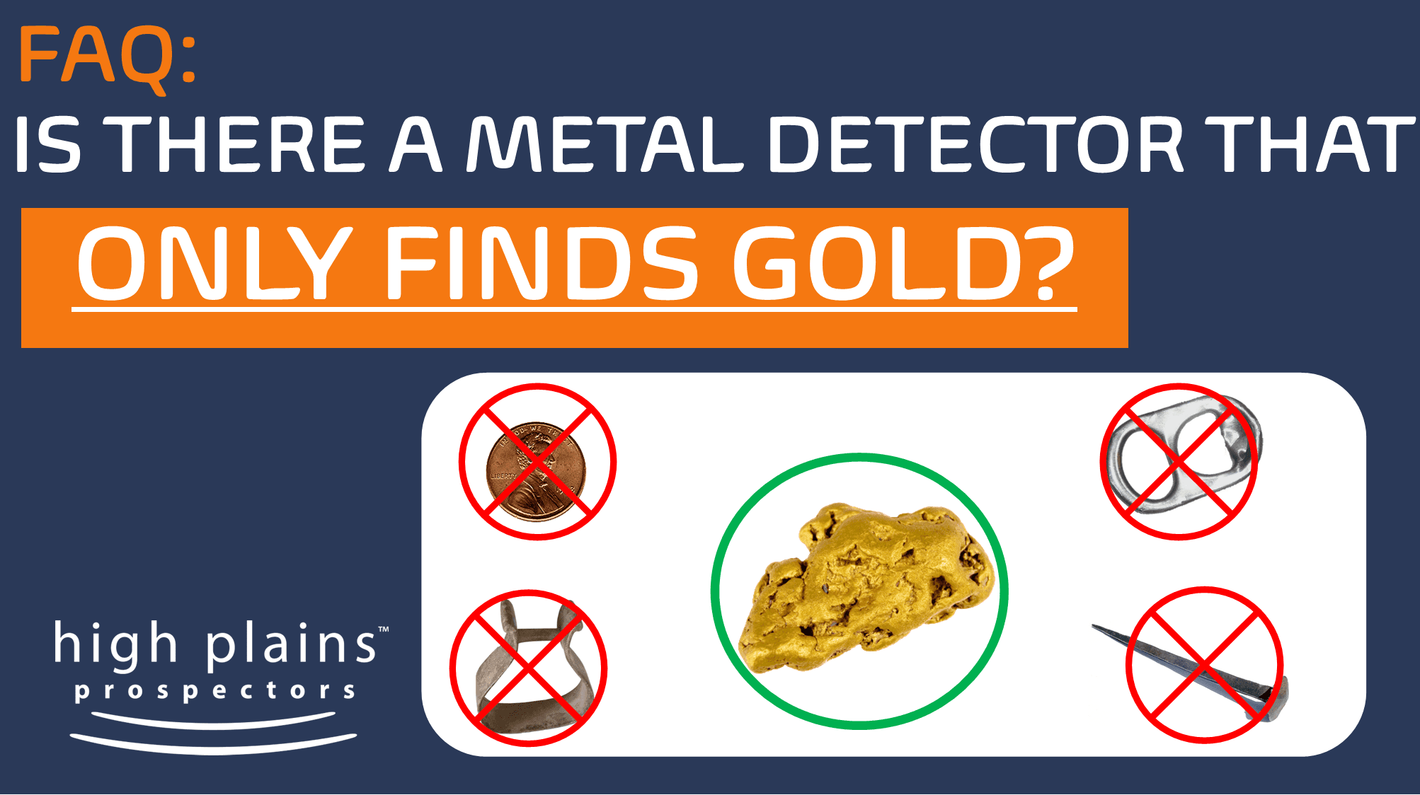 What makes a metal detector a gold detector?