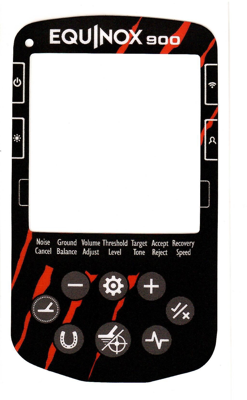 Detecting Innovations Keypad Stickers for the Minelab Equinox 900 Metal Detector- Multiple Colors Available!