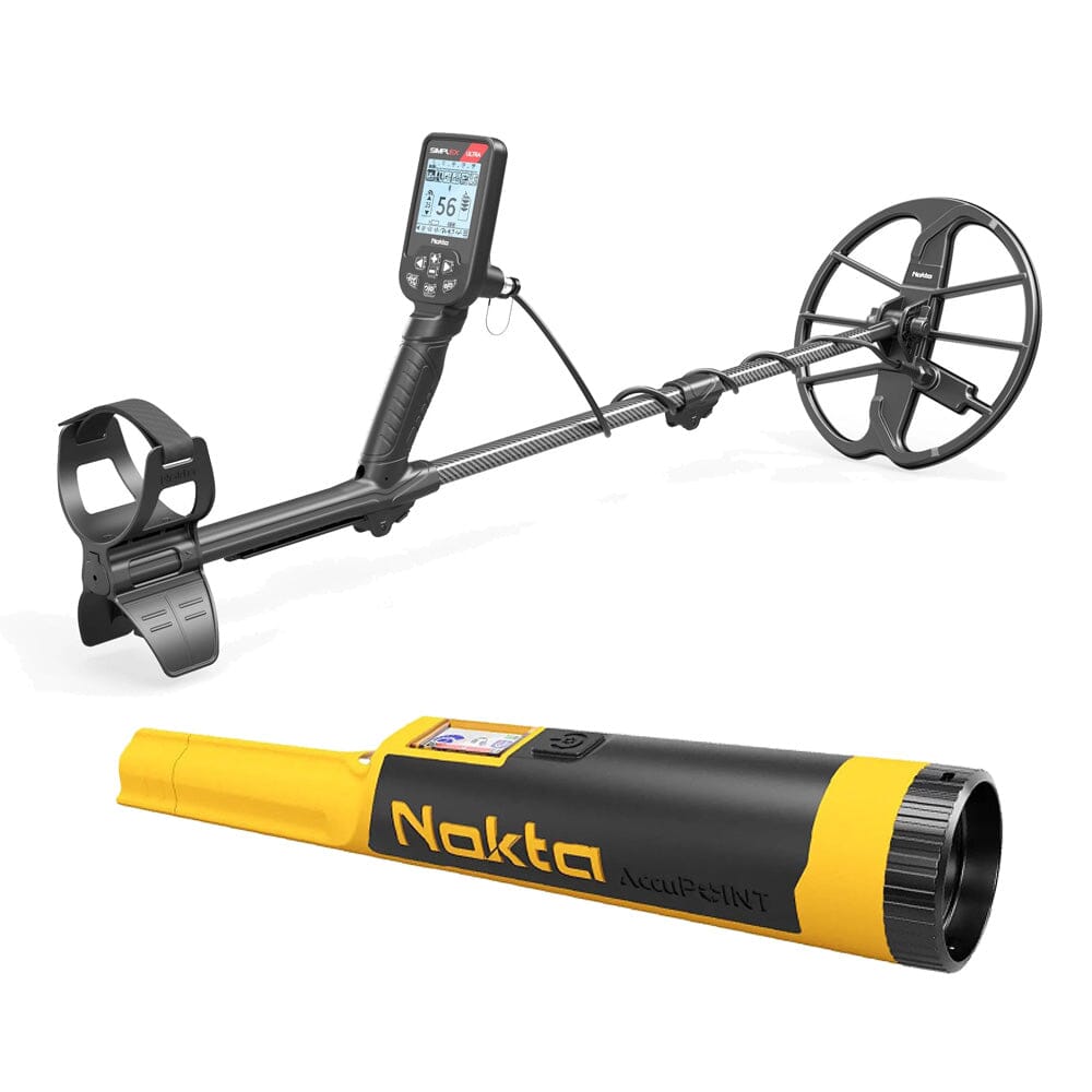 Nokta Simplex ULTRA Metal Detector and AccuPOINT Pointer - Bluetooth Headphone Compatible