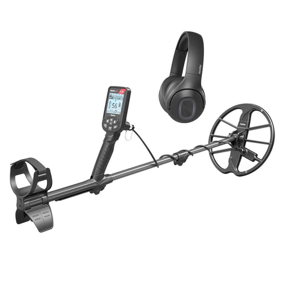Nokta Simplex ULTRA WHP Metal Detector with Carbon Fiber Shafts, Bluetooth Wireless Headphones Included