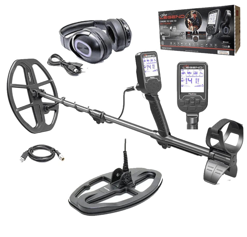 NOKTA LEGEND WHP "NEXT GENERATION" MULTI-FREQUENCY WATERPROOF METAL DETECTOR with LG30 Coil, LG24 Coil