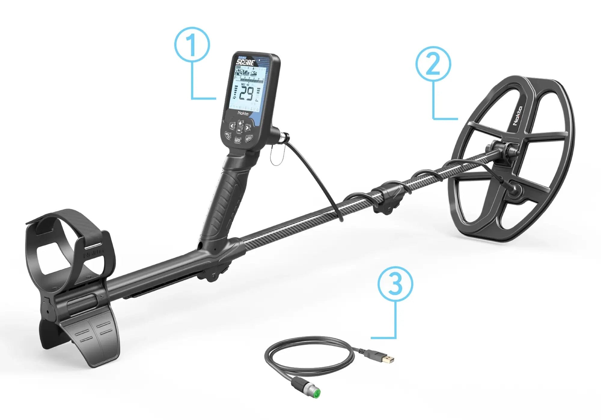 Nokta DOUBLE SCORE Metal Detector - Multifrequency For All!