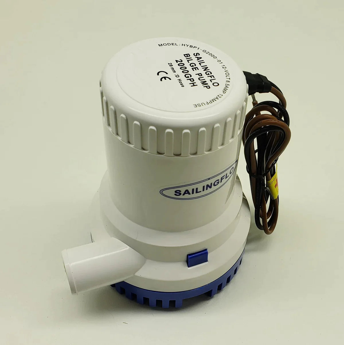2000 GPH Pump with Battery Clips