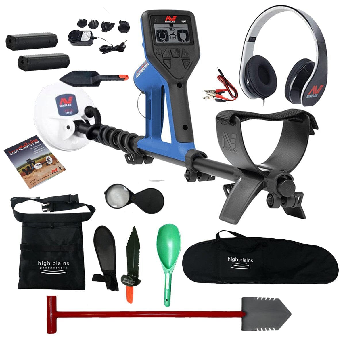 Minelab Gold Monster 1000 Metal Detector with Carry Bag, Shovel and More Free Gear