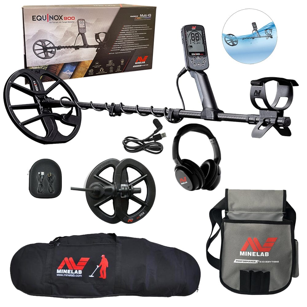 Minelab Equinox 900 Bundle with Carry Bag and Finds Pouch