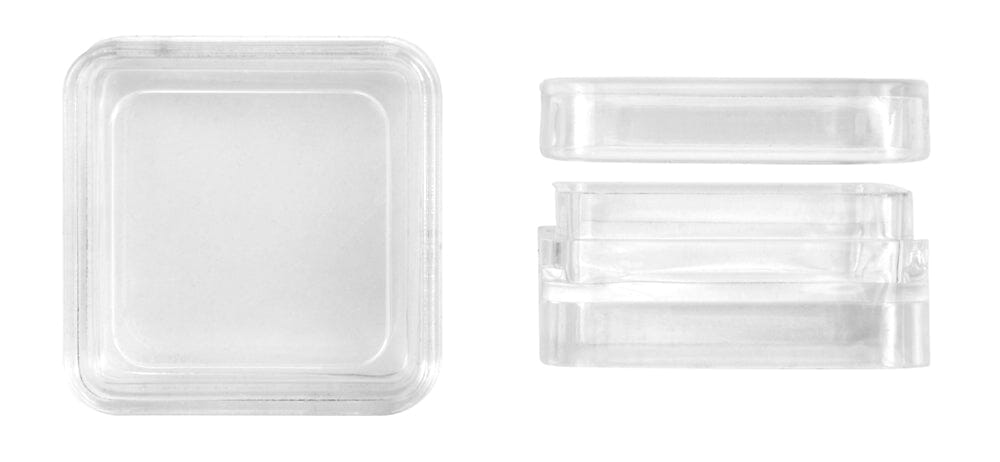 12Pc Stacking Square Plastic Containers With Lids, Size: 1.1/4"X1.1/4x3/4
