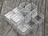 12Pc Stacking Square Plastic Containers With Lids, Size: 1.1/4"X1.1/4x3/4