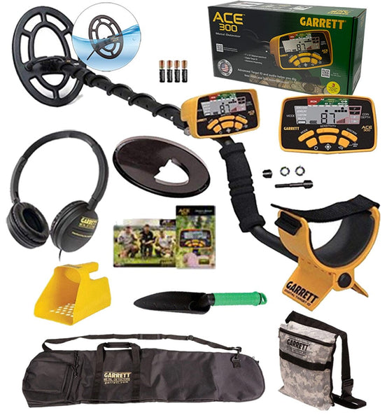 Garrett Ace 300 Metal Detector with Garrett All-Purpose Carry Bag