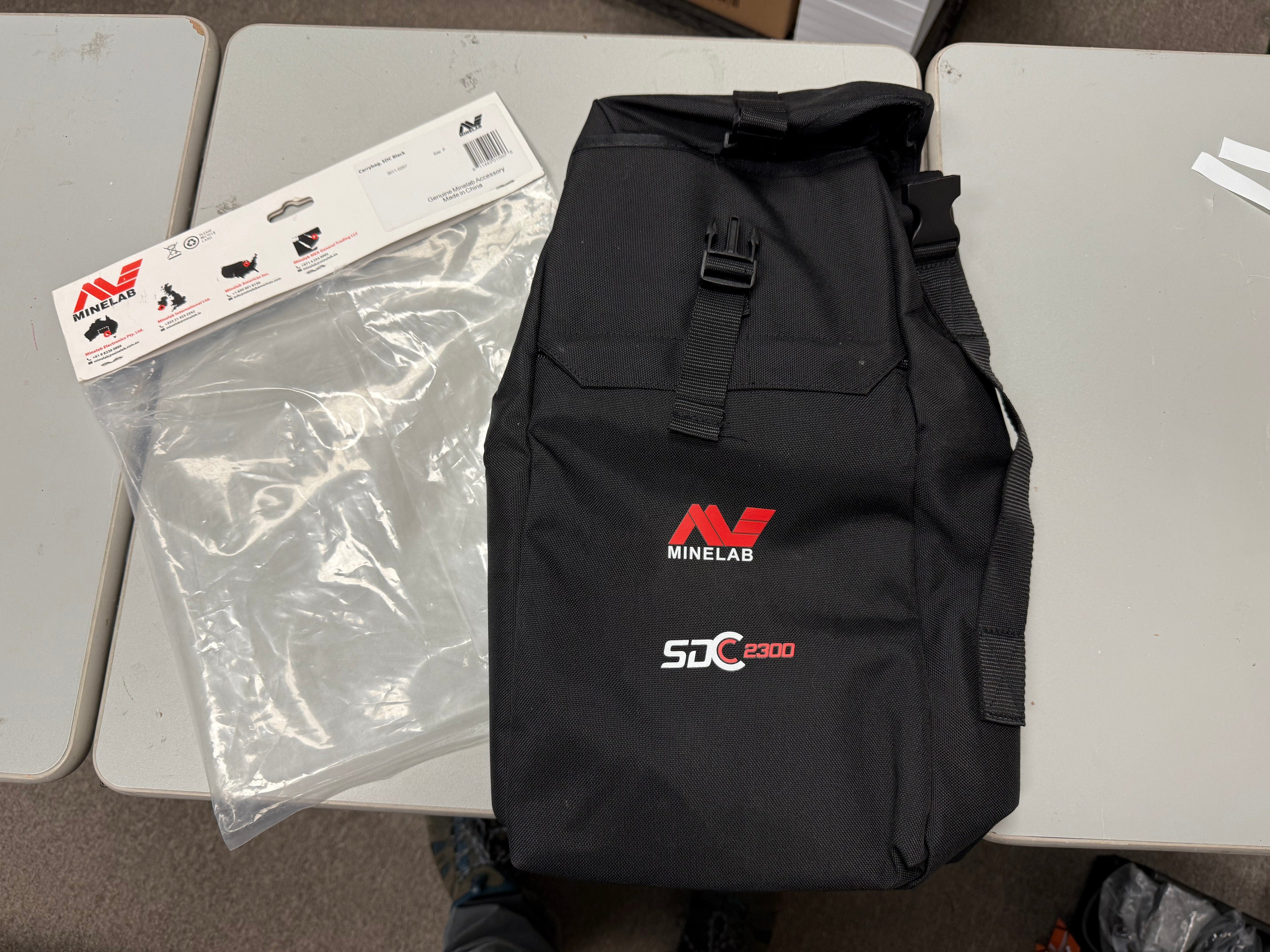 Returned Minelab SDC 2300 Metal Detector Carry Bag for Storage and Transport