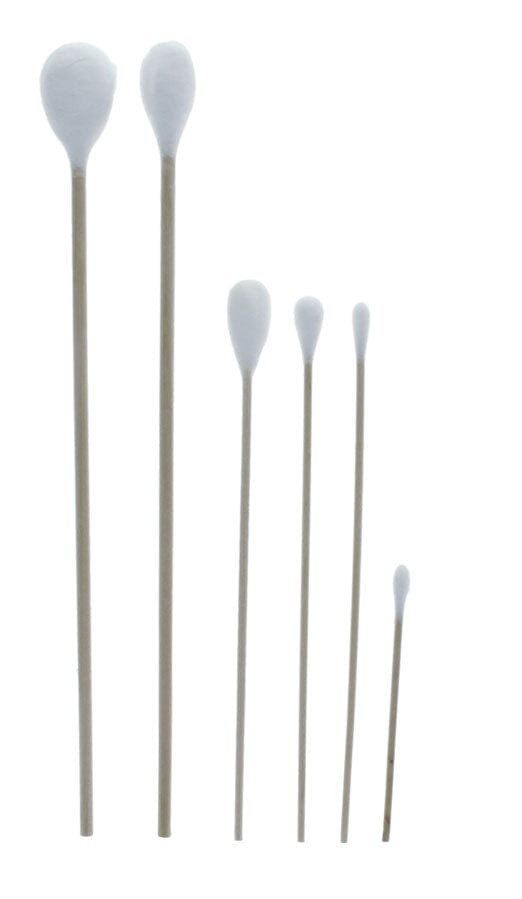 325Pcs in Bag - 3", 6" & 8" Assorted Cotton Swabs with Wood Handle