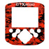 CTX 3030 Keypad sticker red black camo