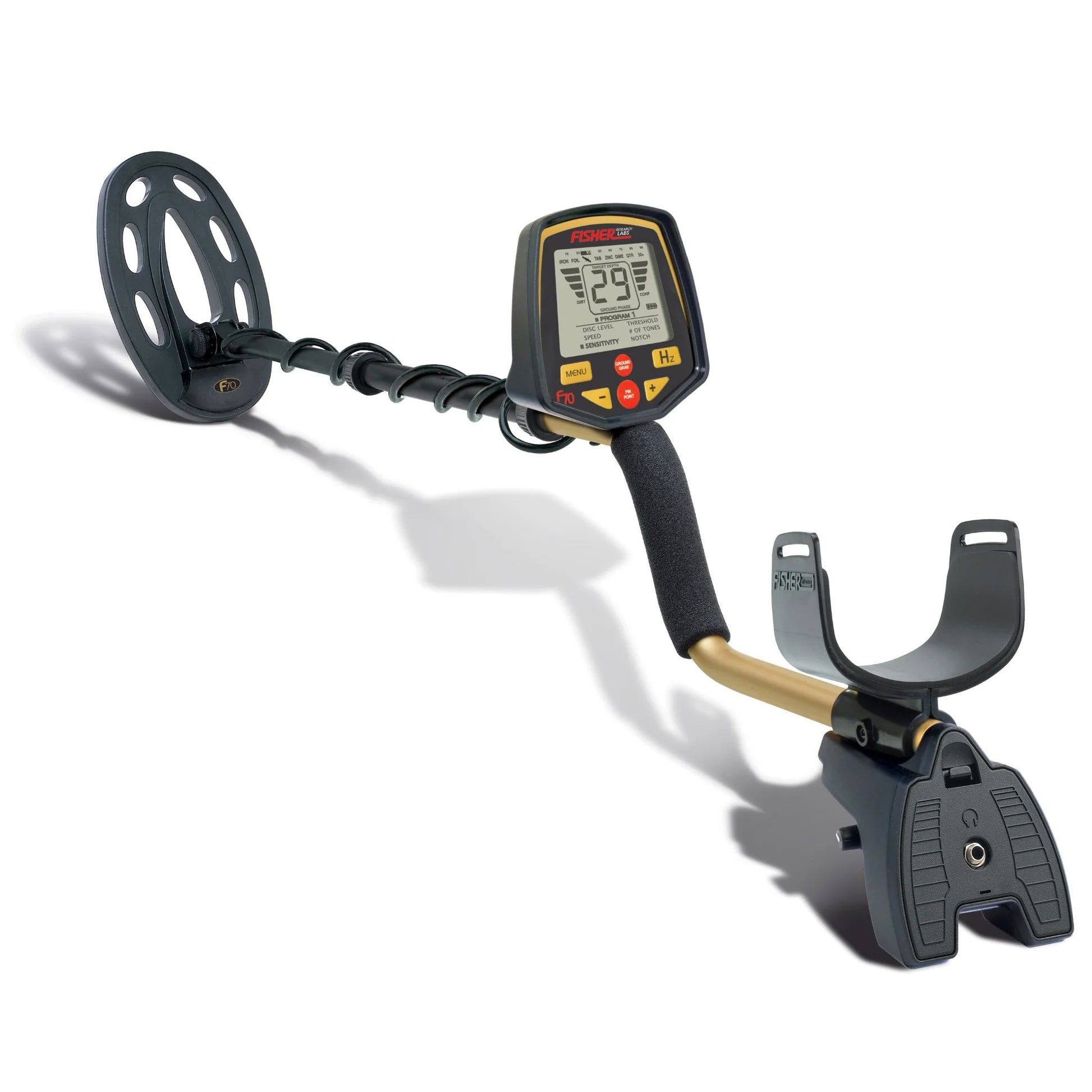 Fisher F70 Metal Detector with 10" Waterproof Search Coil