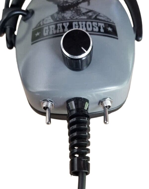 Detector Pro Ultimate Gray Ghost Platinum Series Headphones with 1/4″ Angle Plug