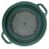 13-1/4" Extra Deep Green Plastic Screen Stackable Sifting Pan With Handles 1/8" Mesh Top View