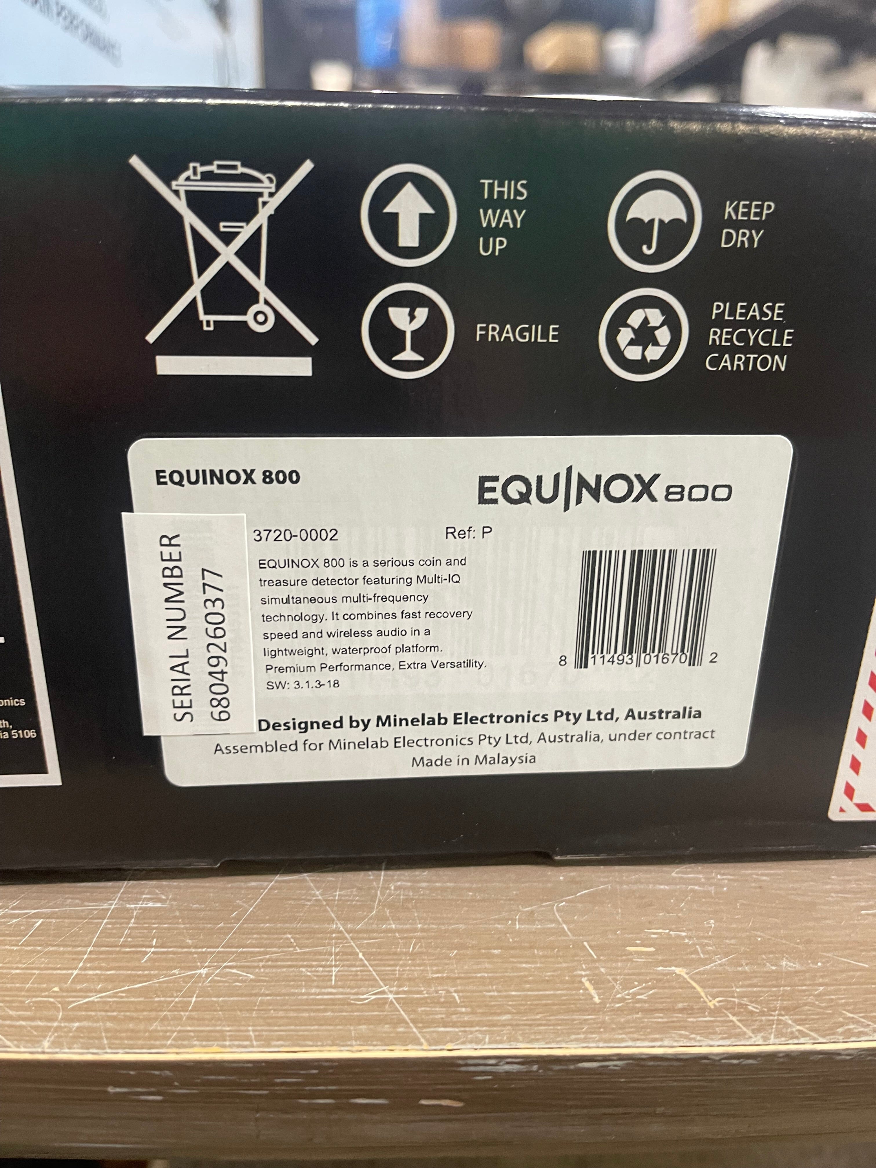 Refurbished - New Minelab Equinox 800 Metal Detector