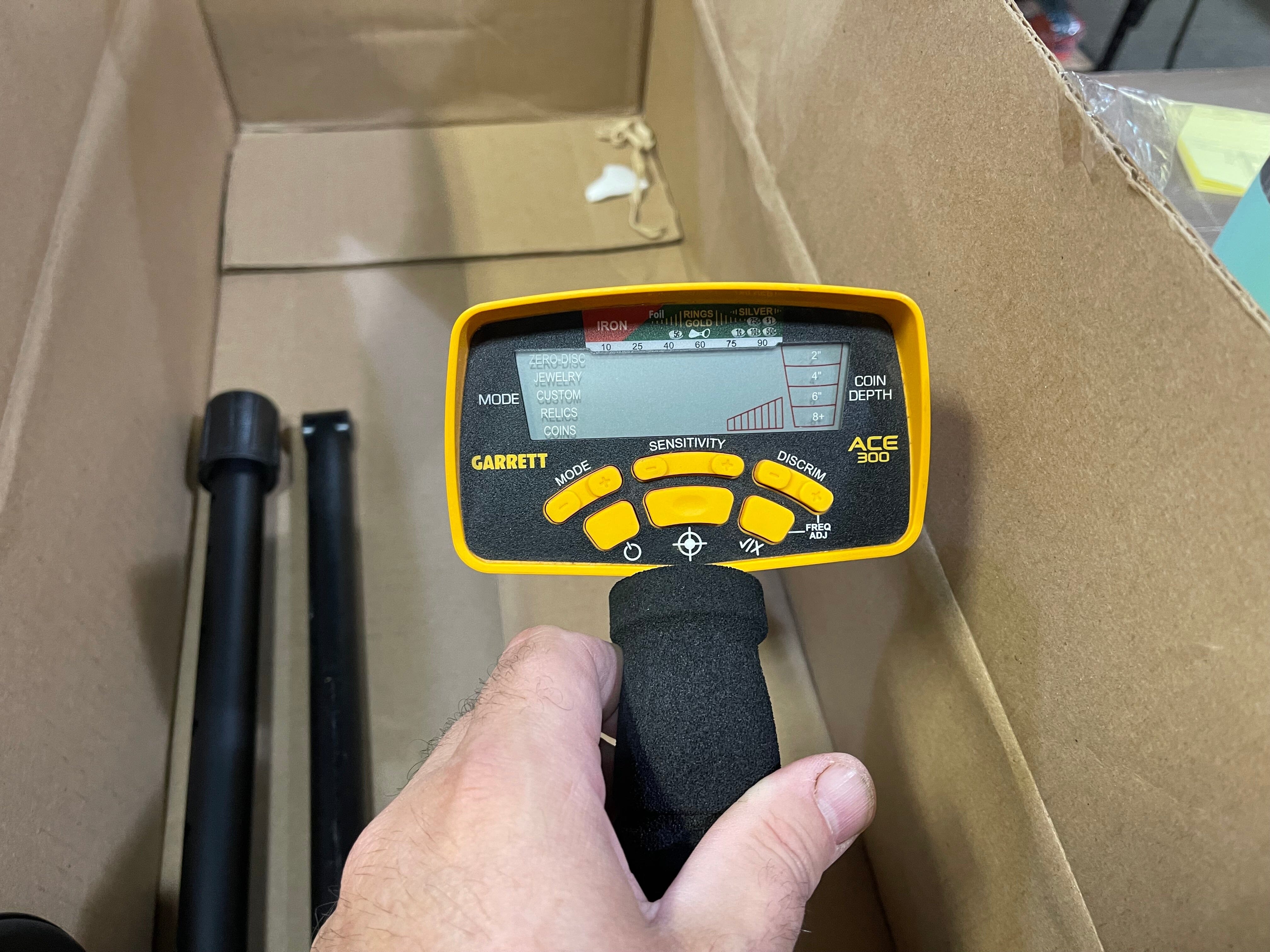 Amazon Return - Garrett Ace 300 Metal Detector with Waterproof Search Coil