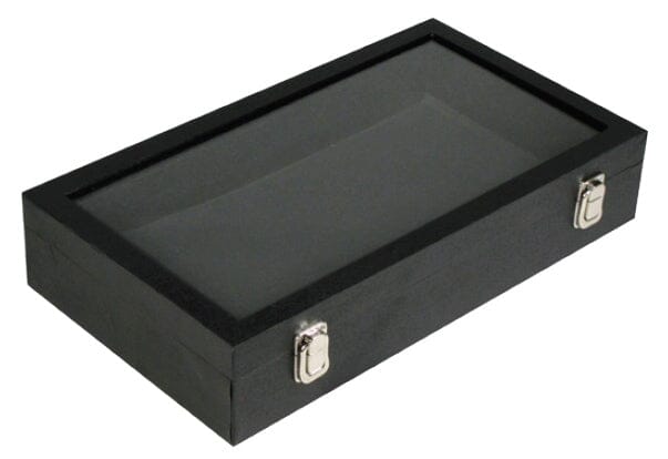 Relic Display Boxes Glass Top Relic, Artifact, & Jewelry Display Box with Metal Hinges (14 ...