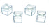 4 Box-4 Lids Snap-On Magnifier Cube Set (1.5" Dia) 2.5X, 3.5X, 4X, 5X