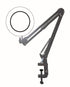 4" Dia. 4X/1800 Lumen Illuminated Black Swing Arm Magnifying Lamp with Clamp