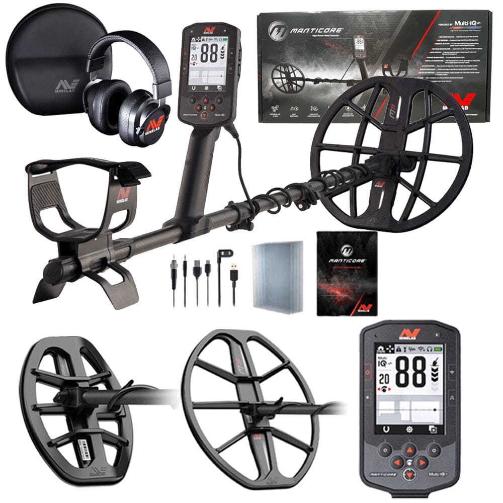 Minelab Manticore Metal Detector with the M15 and M8 Coils