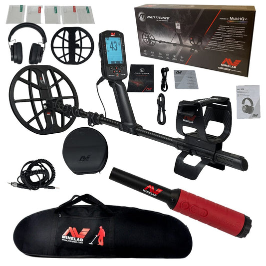 Minelab Manticore High Power Metal Detector with FREE Pro-Find 40 Pinp ...