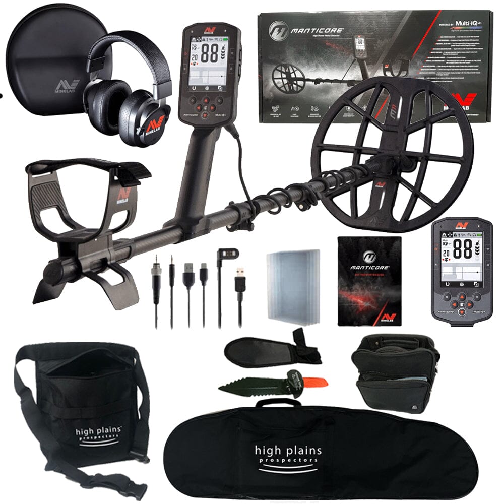 Minelab Manticore High Power Metal Detector with Free Gear