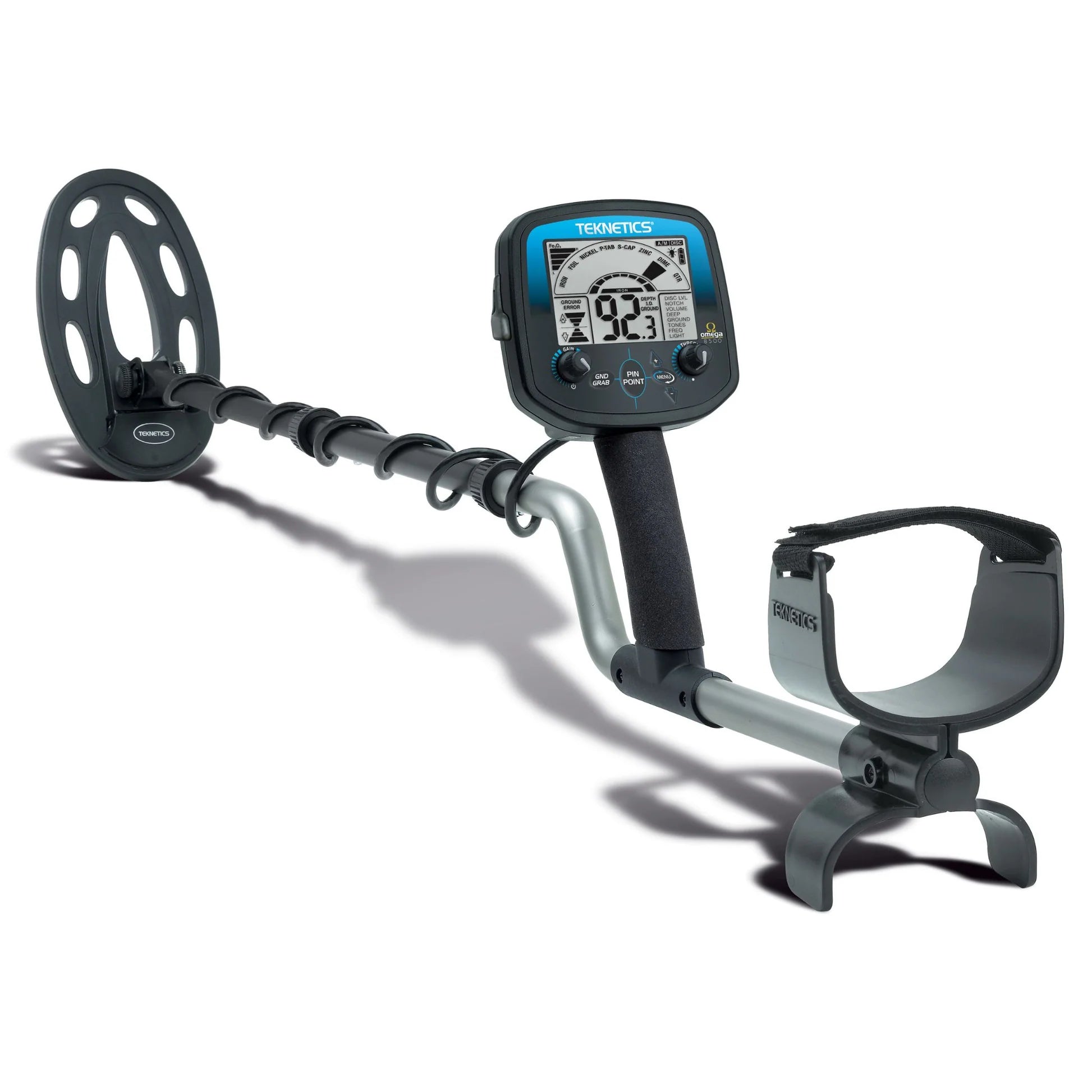 Teknetics Omega 8500 Metal Detector with 10" Waterproof Search Coil