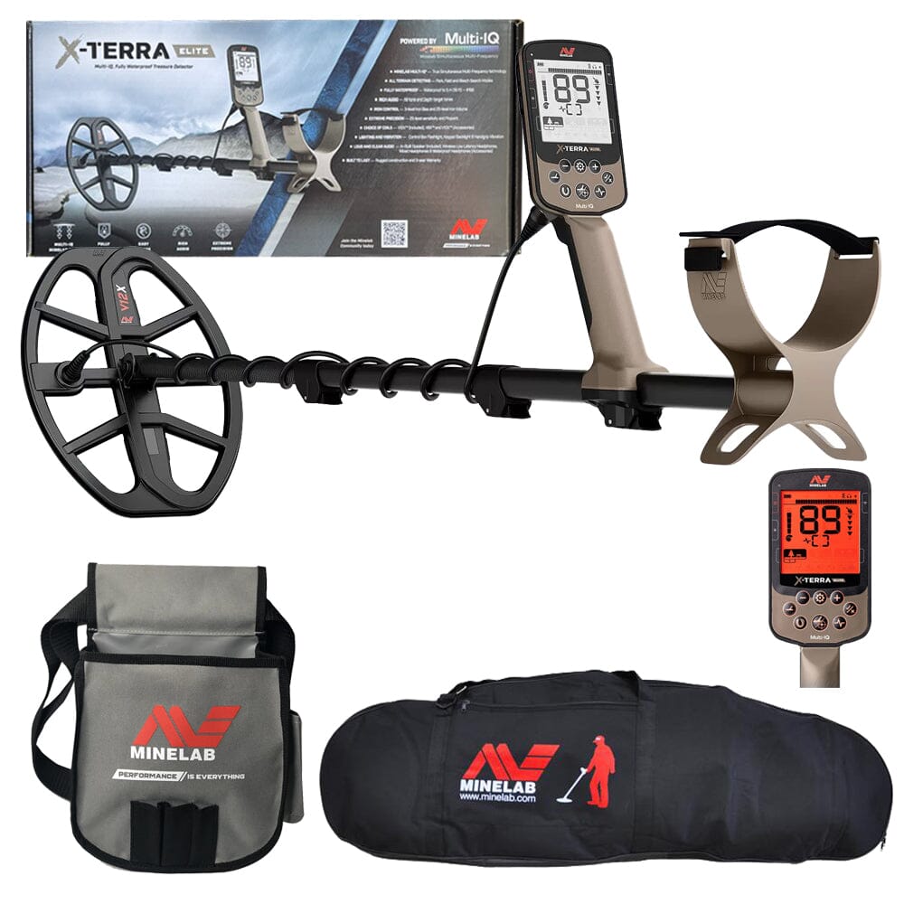 Minelab X-Terra Elite Metal Detector with Minelab Carry Bag and Finds Pouch