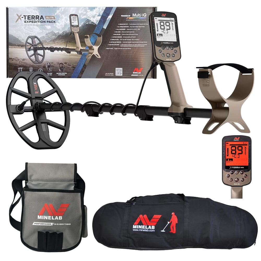 Minelab X-Terra Elite Metal Detector with Minelab Carry Bag and Finds Pouch