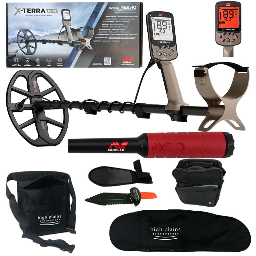 Minelab X-Terra Elite Metal Detector with Pro-Find 40 and Free Gear