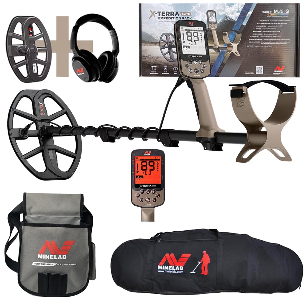 MInelab X-Terra Expedition Pack with  Minelab Finds Pouch and Carrry Bag with Pro-Find 40