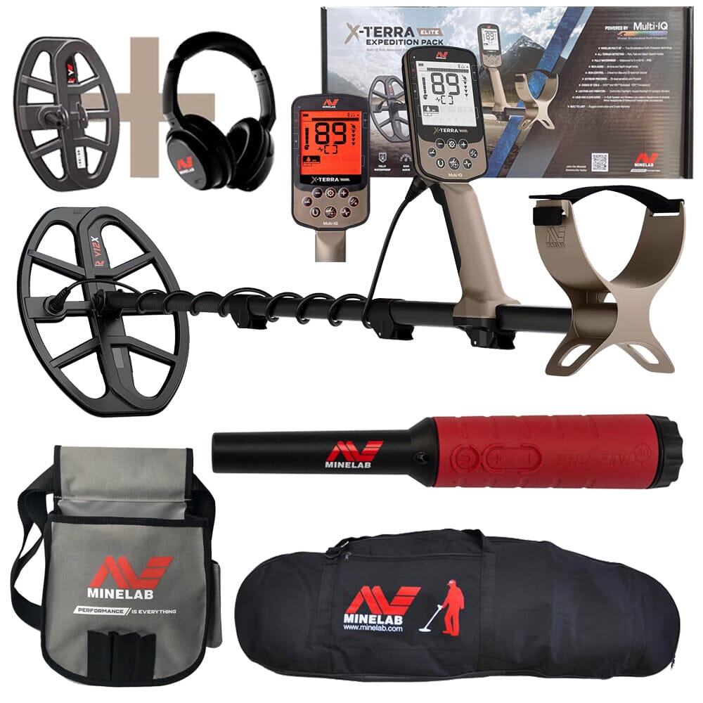 MInelab X-Terra Expedition Pack with  Minelab Finds Pouch and Carrry Bag with Pro-Find 40