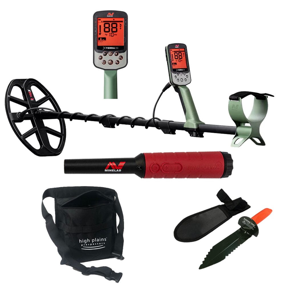 Minelab X-Terra Pro Metal Detector and Pro-Find 40 Pinpointer with Free Gear